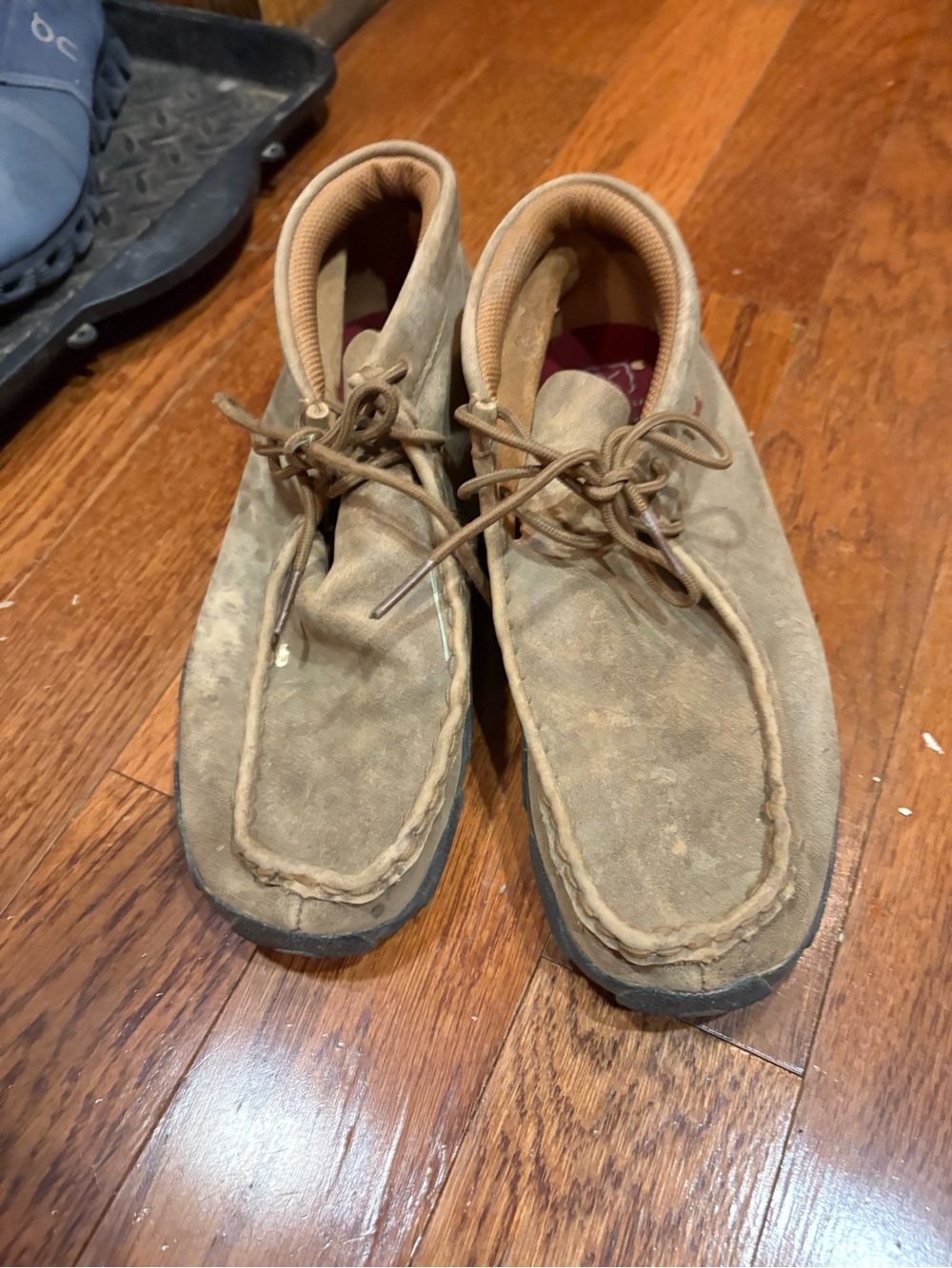 Twisted X Kids Tan Suede Lace-Up Boots